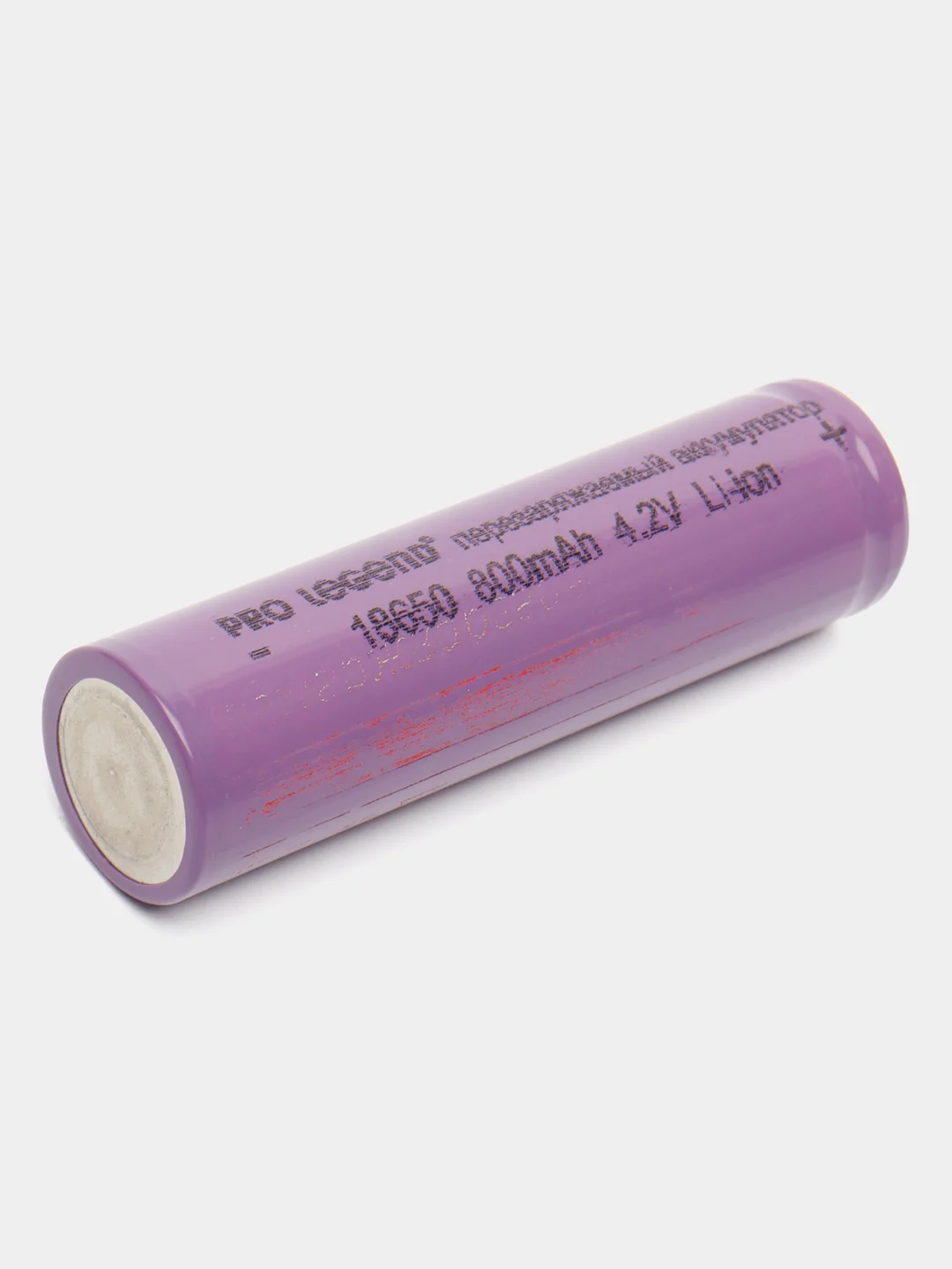 Аккумулятор Pro Legend Li 18650, 800 mAh, 4,2V, без защиты, выпуклый плюс