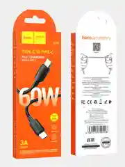 Черный кабель для зарядки Hoco X96 Hyper (60W, 100W) Type-C для быстрой зарядки (Type-C - Type-C)