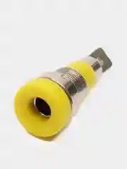 Гнездо Banana желтый, на панель под пайку