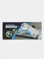 Лупа Pro Legend ручная круглая 12х, 38 мм, с фонариком и подсветкой (1 LED), белая