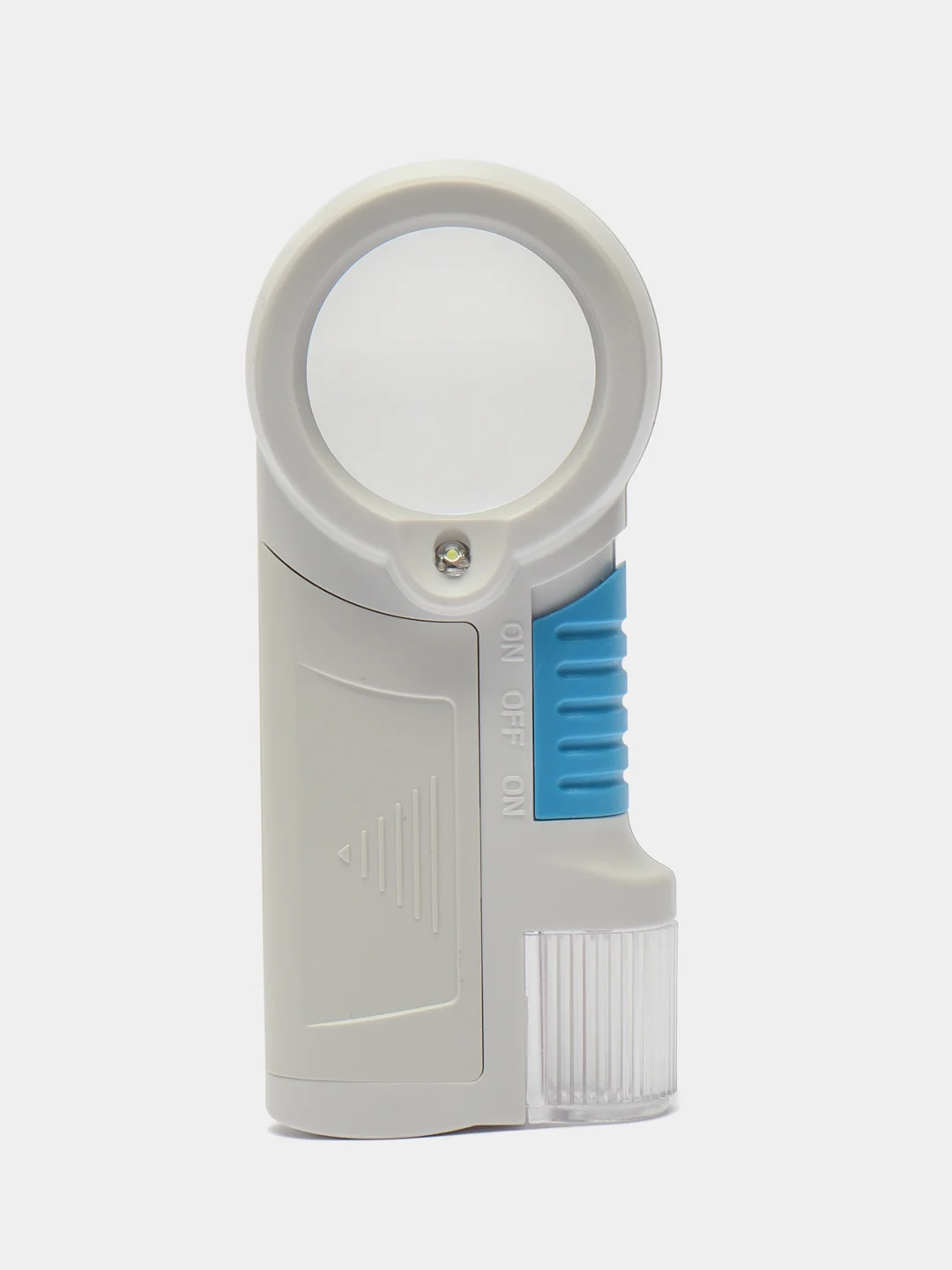 Лупа Pro Legend ручная круглая 12х, 38 мм, с фонариком и подсветкой (1 LED), белая