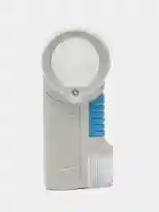 Лупа Pro Legend ручная круглая 12х, 38 мм, с фонариком и подсветкой (1 LED), белая