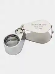 Лупа Pro Legend ювелирная 30х, 21 мм, с подсветкой (2 LED)