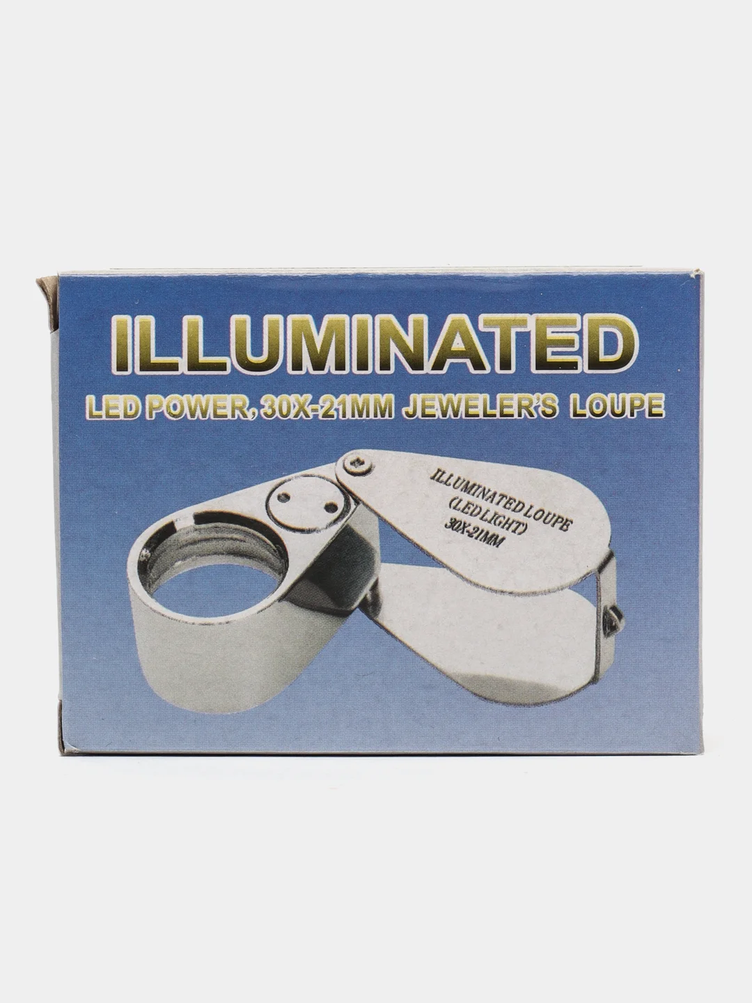 Лупа Pro Legend ювелирная 30х, 21 мм, с подсветкой (2 LED)