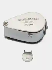 Лупа Pro Legend ювелирная 30х, 21 мм, с подсветкой (2 LED)