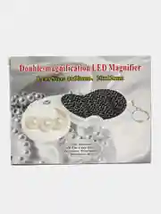 Лупа карманая двойная Pro Legend 4x-60мм, 20x-12мм с подсветкой (1 LED)