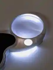 Лупа карманая двойная Pro Legend 4x-60мм, 20x-12мм с подсветкой (1 LED)