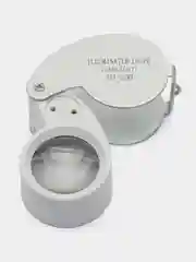 Лупа ювелирная Pro Legend 40х-25мм с подсветкой (2 LED)