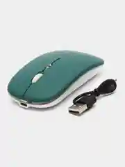 Желтый мышь компьютерная, бесшумная, беспроводная, RGB-подсветка, USB зарядка