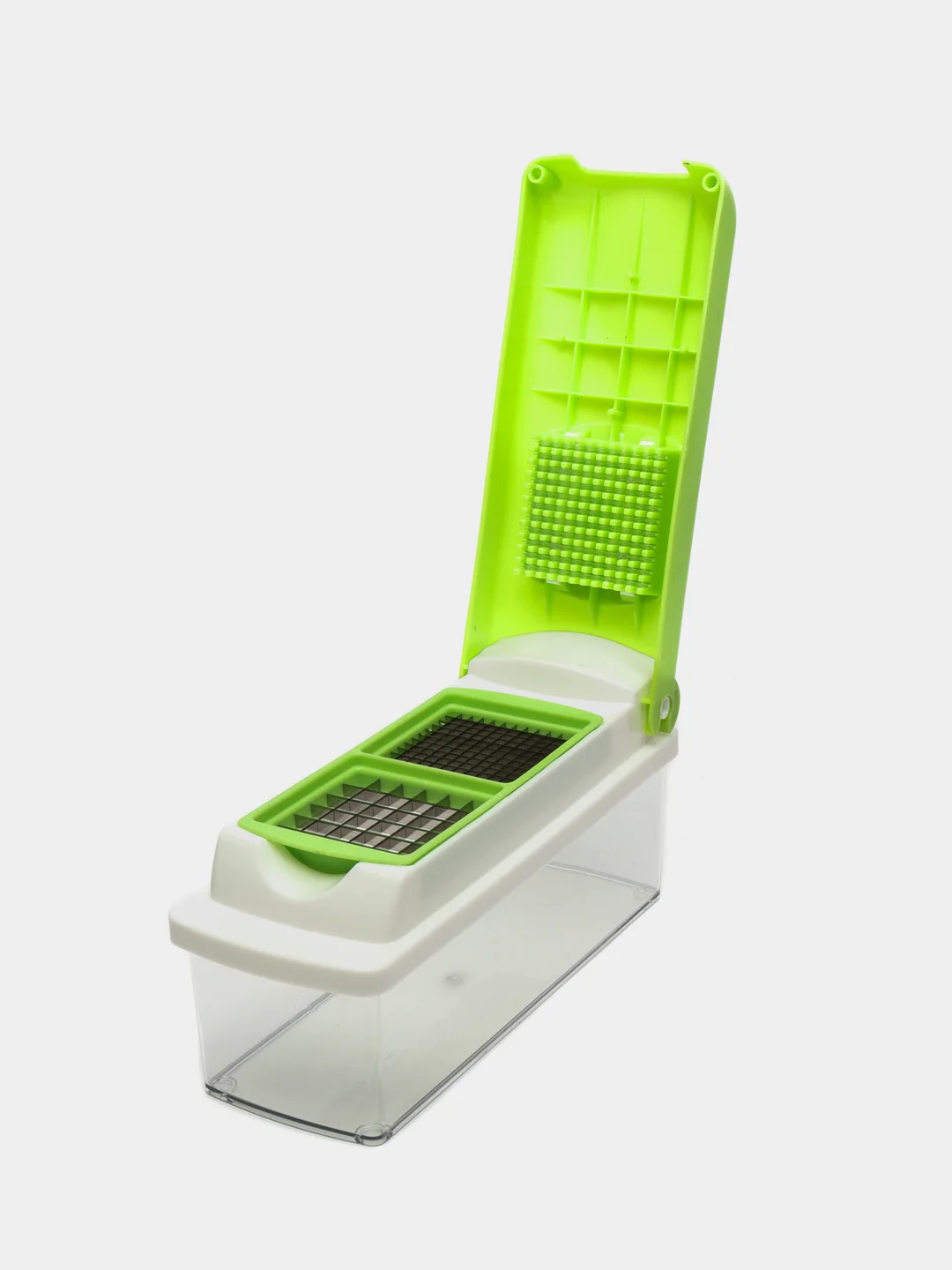Зеленый терка для овощей / Овощерезка ручная универсальная Nicer Dicer