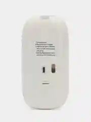 Белый мышь компьютерная, бесшумная, беспроводная, RGB-подсветка, USB зарядка
