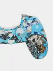 Небесно-голубой защитный чехол с принтом для джойстика PS4, DualShock 4, PlayStation 4