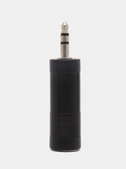 Переходник Jack 3.5 mm вилка - Jack 6.3 mm розетка, аудио-стерео