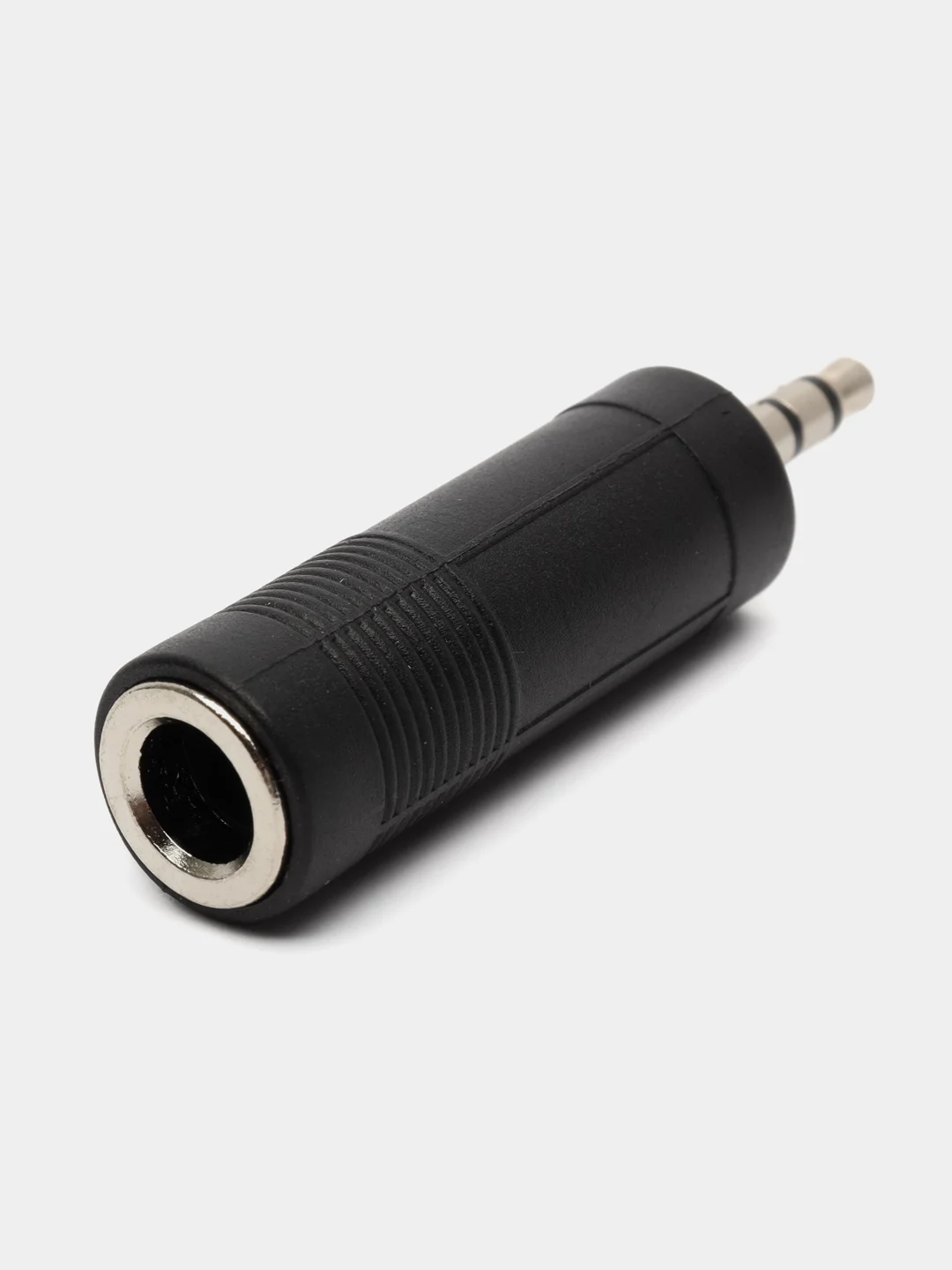 Переходник Jack 3.5 mm вилка - Jack 6.3 mm розетка, аудио-стерео