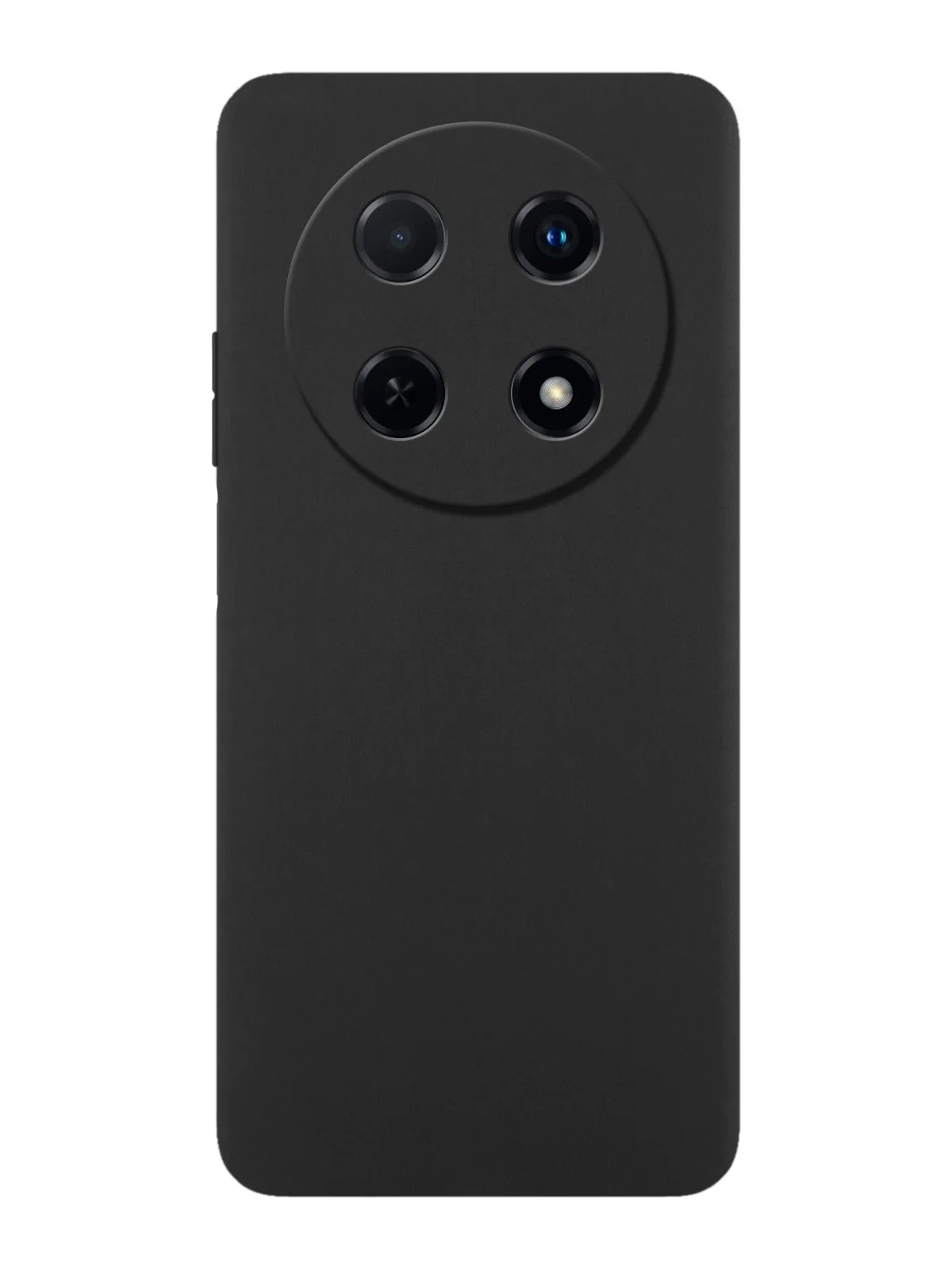Черный чехол для Huawei Nova 12i/ Enjoy 70 Pro 5G силиконовый BROSCORP матовый/ прозрачный тонкий