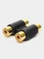 Переход 2 x RCA гнездо - 2 x RCA гнездо пластик Gold, Gold, Pro Legend