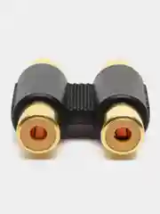 Переход 2 x RCA гнездо - 2 x RCA гнездо пластик Gold, Gold, Pro Legend