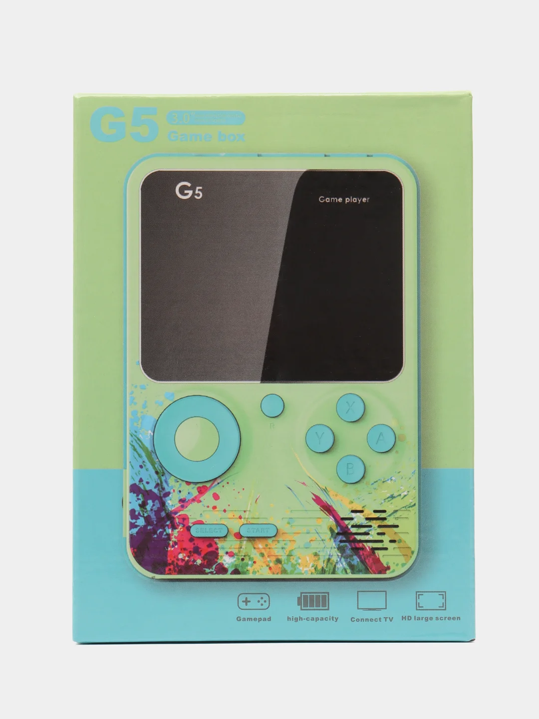 Лавандовый игровая приставка портативная консоль G5 -500 ретро игр   (3 дюйма)