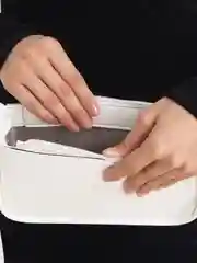 Белый сумка женская, через плечо, из экокожи