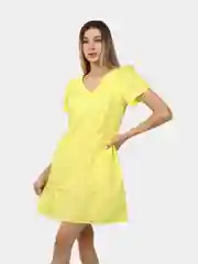 Желтый платье летнее хлопок