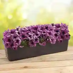 Белый ящик балконный для цветов ЭКО