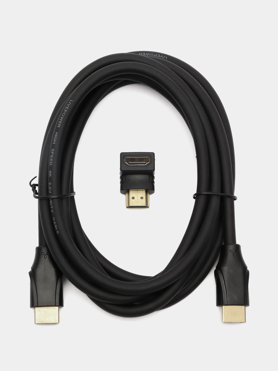 Кабель HDMI (M) - HDMI (M) Pro Legend, 3м. [вер.2.0, Угловой разъем], [HDC3]