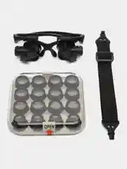Лупа налобная 10x/15x/20x/25x (очки) с подсветкой (2 LED)