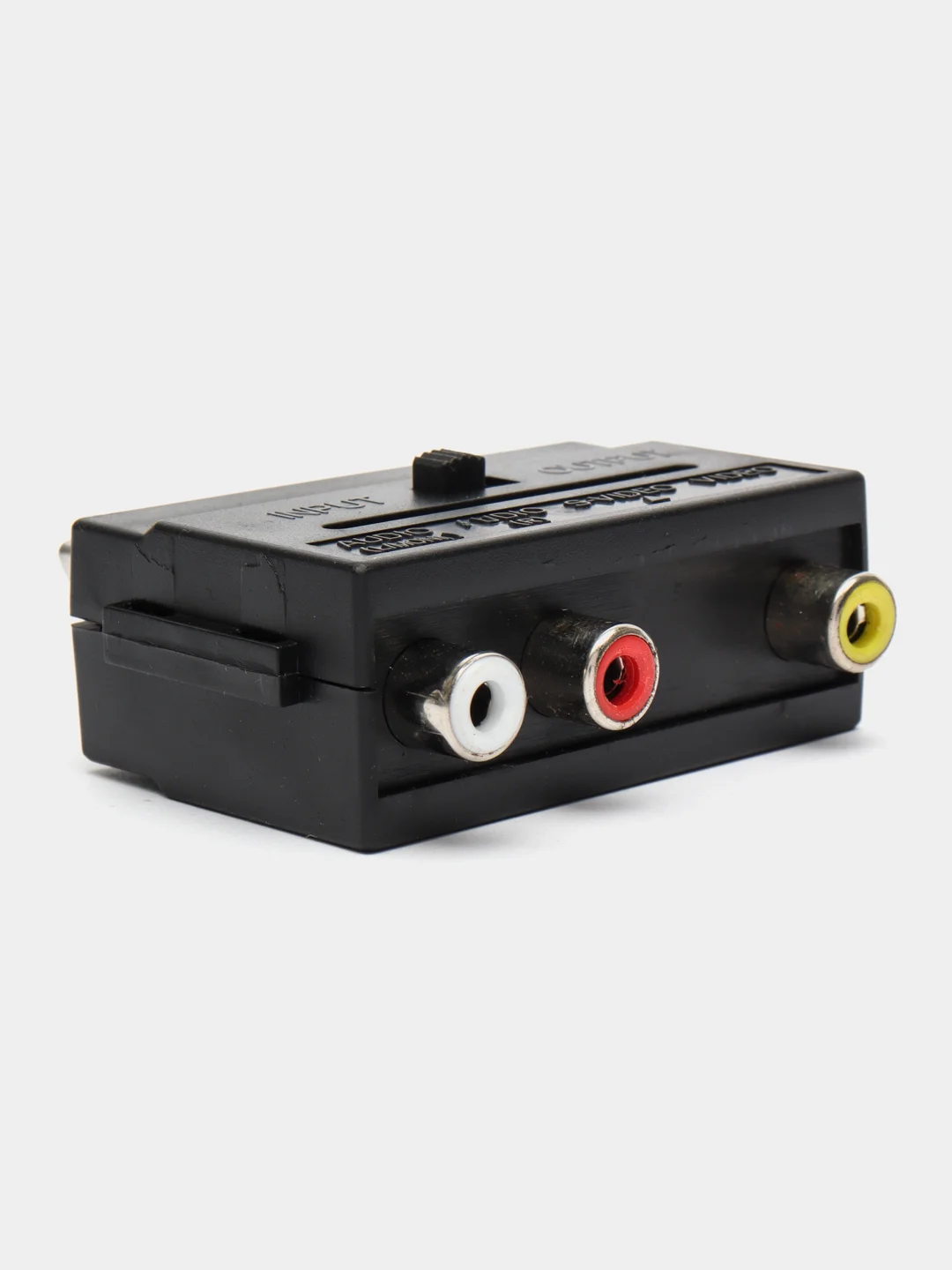 Переходник SCART вилка - 3RCA розетка с переключателем