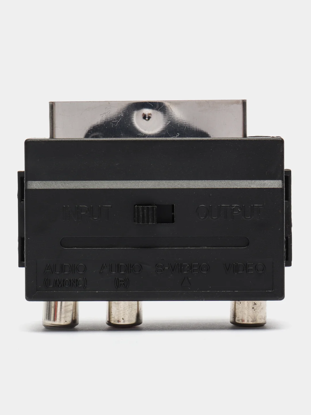 Переходник SCART вилка - 3RCA розетка с переключателем