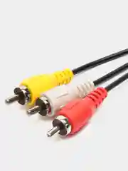 Кабель SCART вилка <--> 3xRCA вилка, видео+стерео-аудио, 1.5 м.