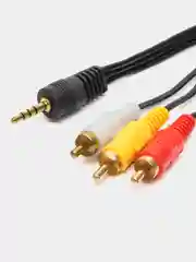 Кабель 3xRCA вилка <--> 3xRCA вилка, видео+стерео-аудио, 1.5 м.