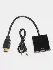 Переходник Pro Legend HDMI to VGA Adapter + AUX кабель, черный
