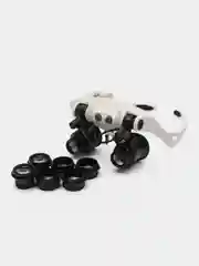 Лупа налобная 10х/15х/20х/25х/ (очки) с подсветкой (2LED) Pro Legend