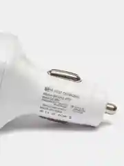 Белый автомобильное зарядное устройство 4в1, 38Вт, PD+QC3.0, 3.1A, 2USB + 2Type-C