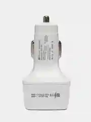 Белый автомобильное зарядное устройство 4в1, 38Вт, PD+QC3.0, 3.1A, 2USB + 2Type-C