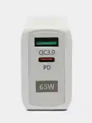 Белый gan зарядное устройство, QC3.0, PD33W
