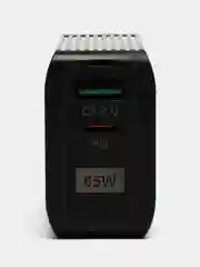 Черный gan зарядное устройство, QC3.0, PD33W