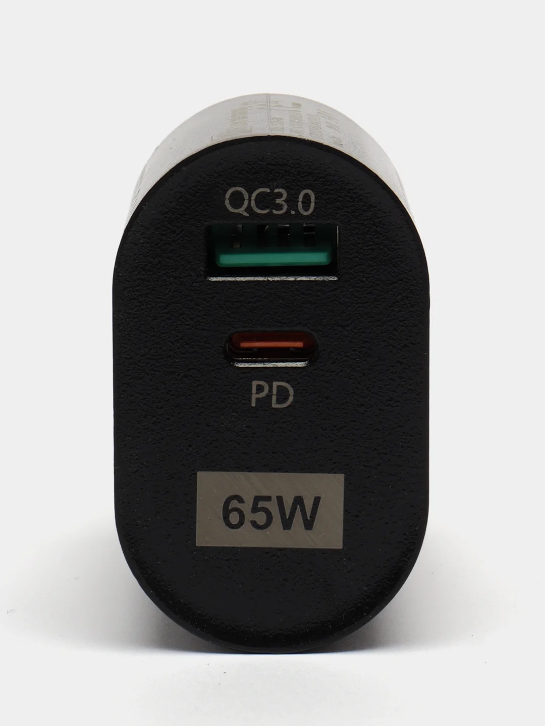 Черный gan зарядное устройство 65 Вт PD + QC3.0, черное