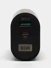 Черный gan зарядное устройство 65 Вт PD + QC3.0, черное