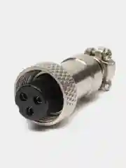 Разъем MIC12 3P гнездо металл на кабель, Pro Legend
