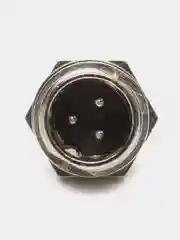 Разъем MIC12 3P штекер металл на корпус, Pro Legend