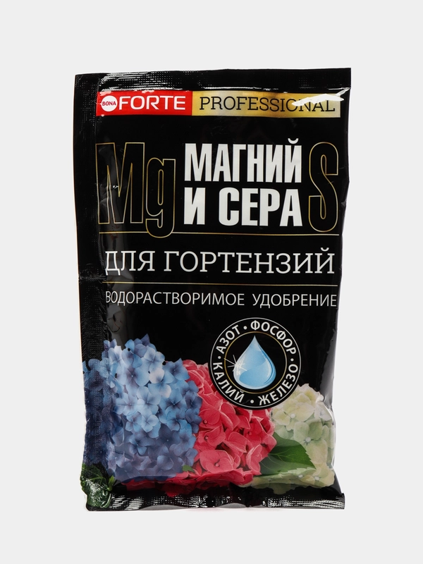 Удобрение для гортензий, голубики и кислотолюбивых с СЕРОЙ и МАГНИЕМ, 100 г