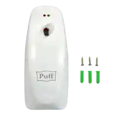 Белый 1402.107 Освежитель воздуха автоматический puff-6110, белый, флакон EUR0 300 мл или 250 мл