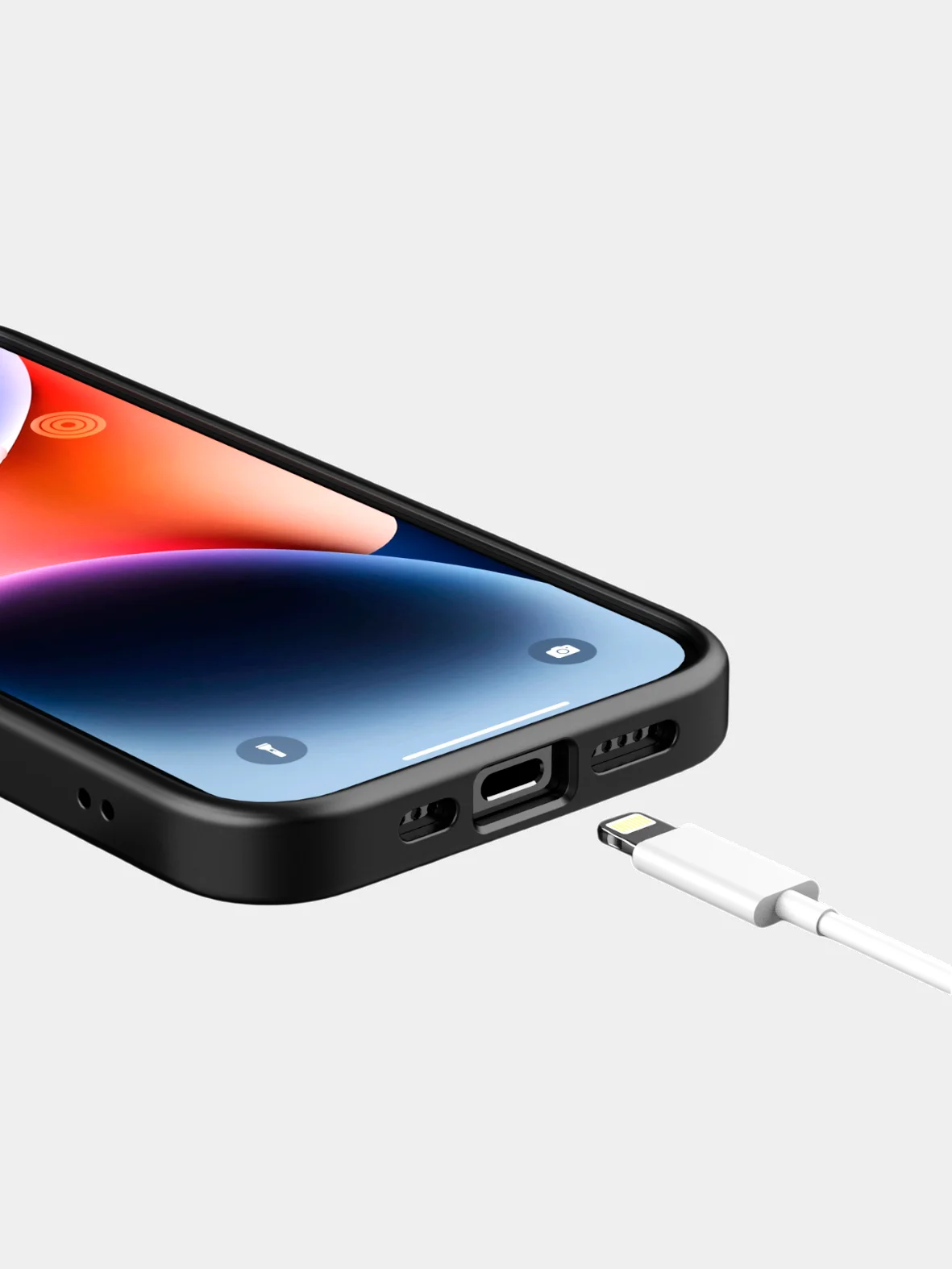 Прозрачный чехол для Apple IPhone 14 и 14 Plus / Айфон 14 и 14 + с силиконовым кантом