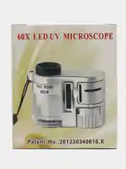 Микроскоп Pro Legend 60x мини, с подсветкой на прищепке (1 LED) и ультрафиолетом