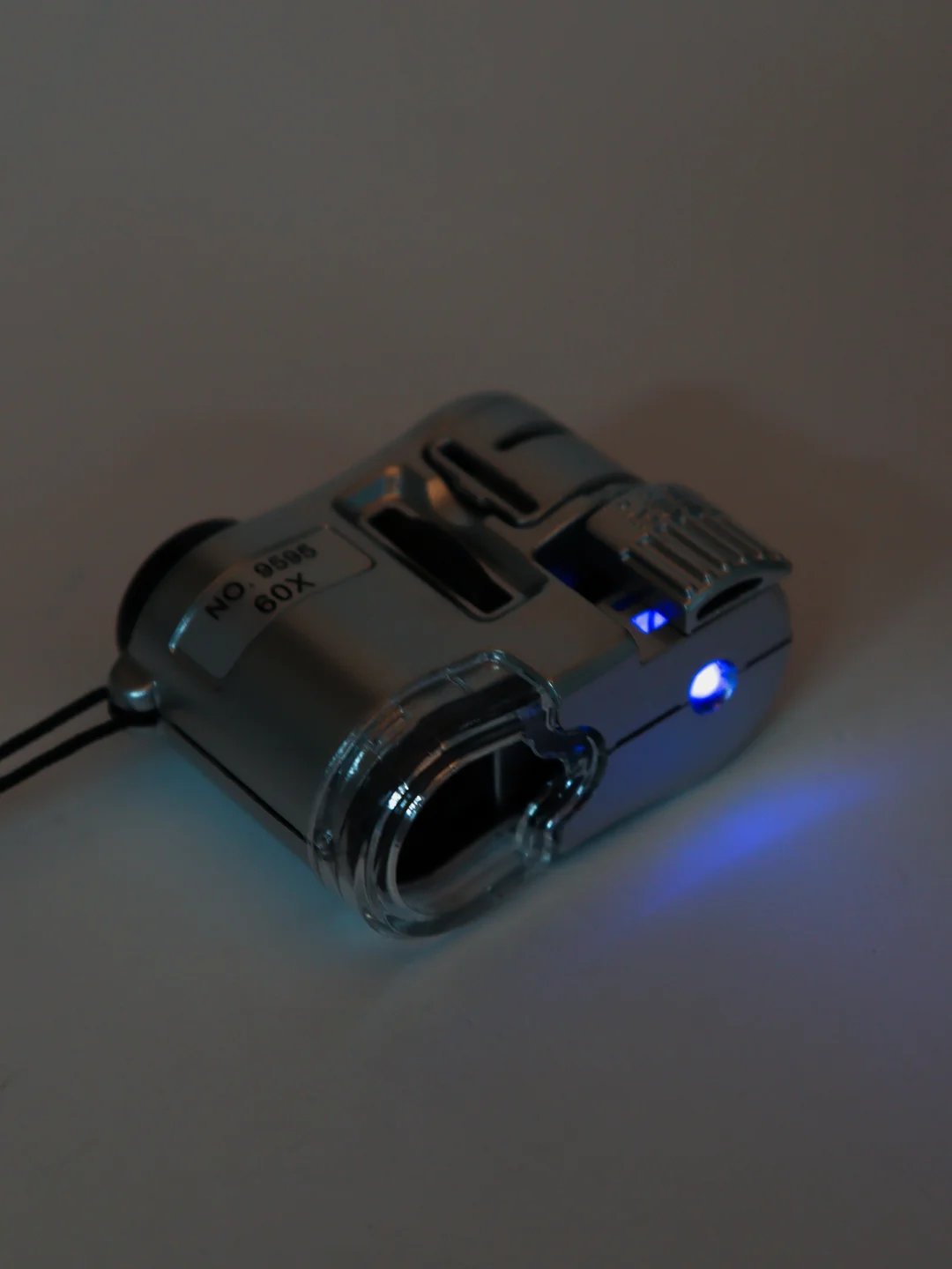 Микроскоп Pro Legend 60x мини, с подсветкой на прищепке (1 LED) и ультрафиолетом