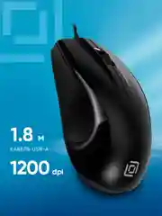 Мышь Oklick 185V2, оптическая, проводная, USB, черный