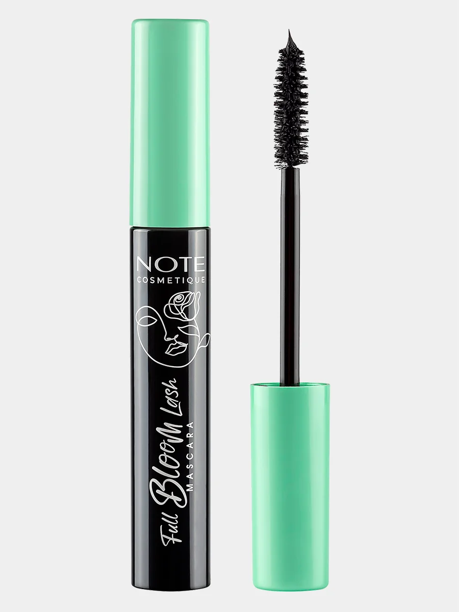Черный тушь для ресниц NOTE Cosmetique FULL BLOOM для пышного объема и разделения