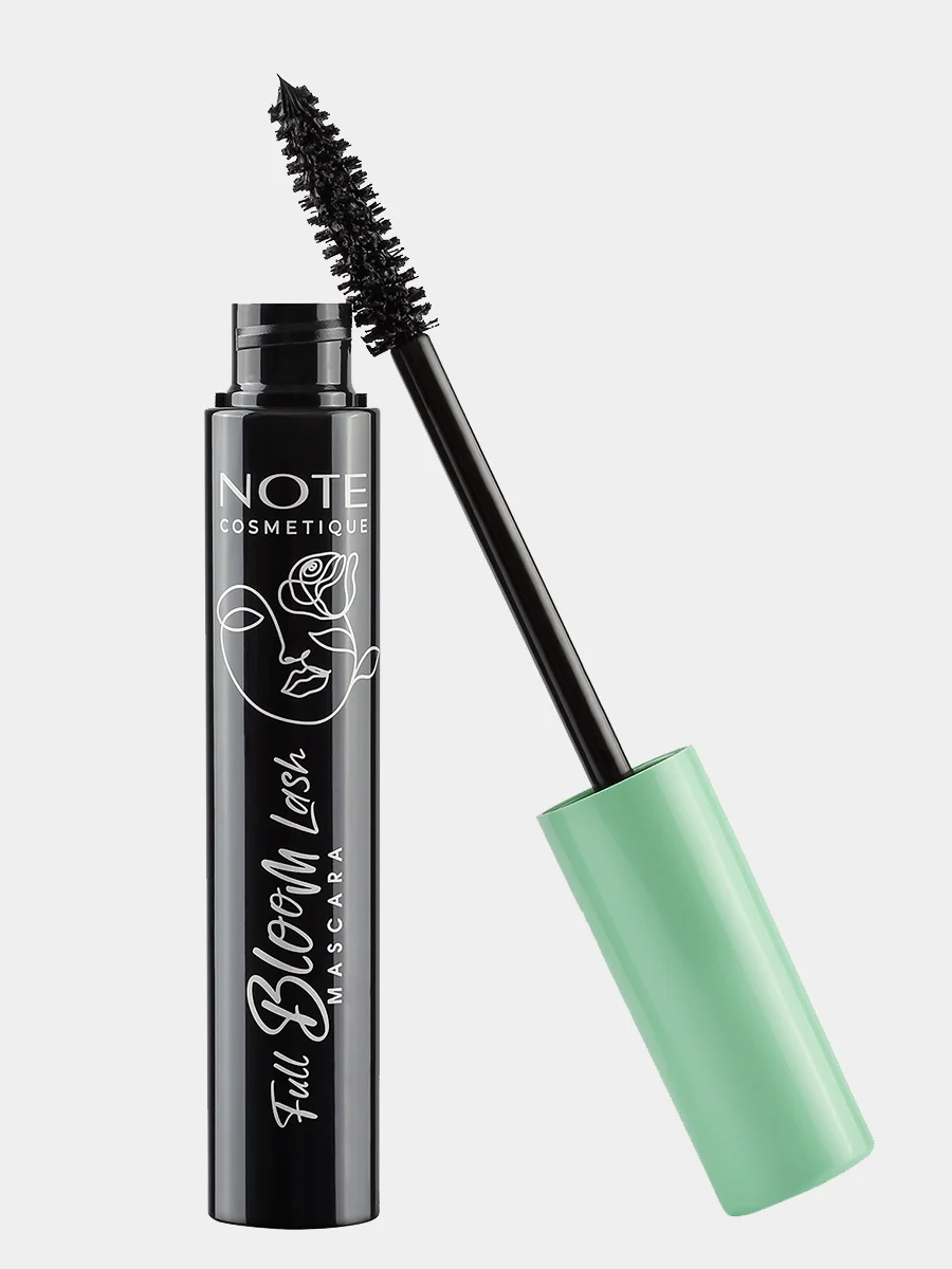 Черный тушь для ресниц NOTE Cosmetique FULL BLOOM для пышного объема и разделения