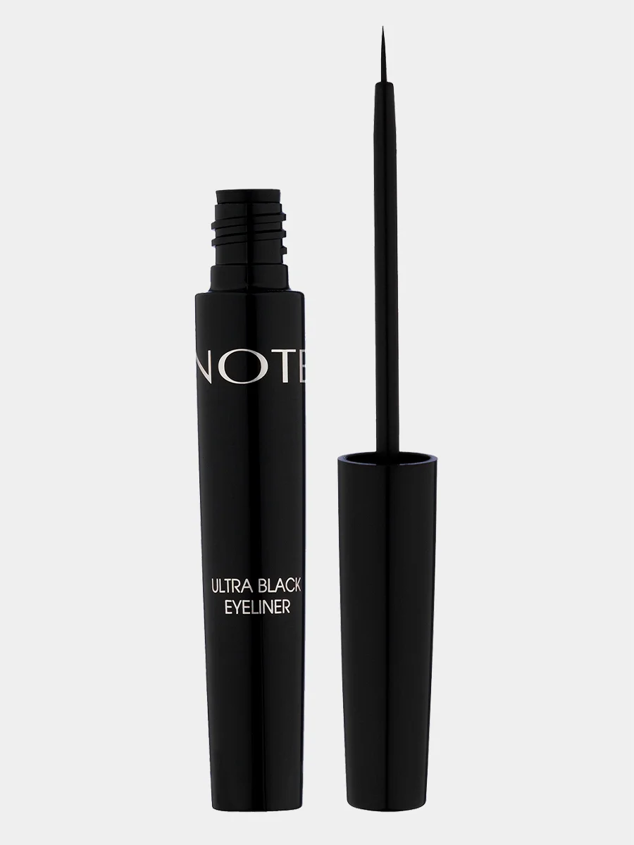 Черный подводка-фломастер для глаз NOTE Cosmetique precision eyeliner черный